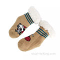 Kinder warme, fuzzy dicke Plüsch -Slipper -Socken